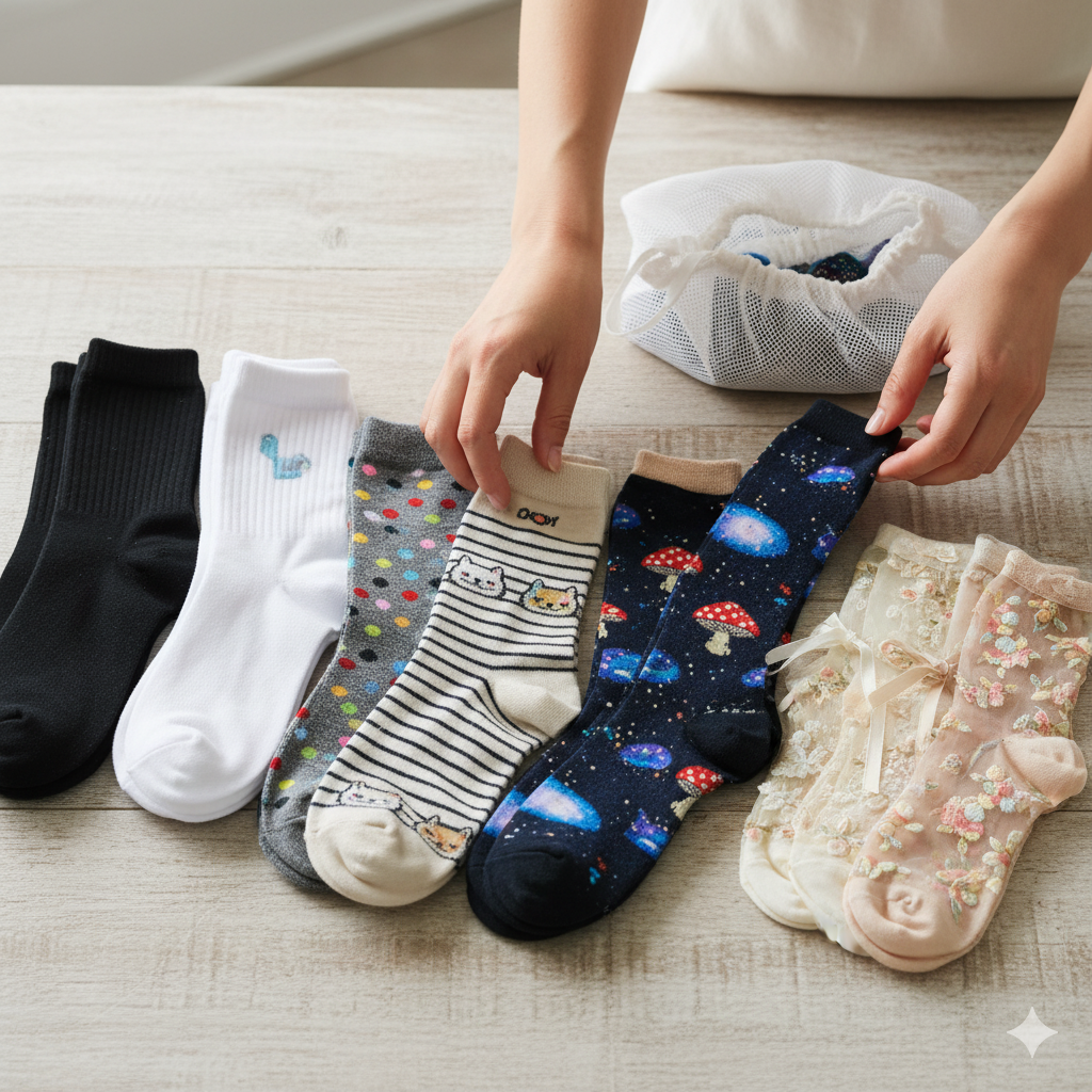 راهنمای کامل نگهداری و شستشوی انواع جوراب: از پنبه تا فانتزی!