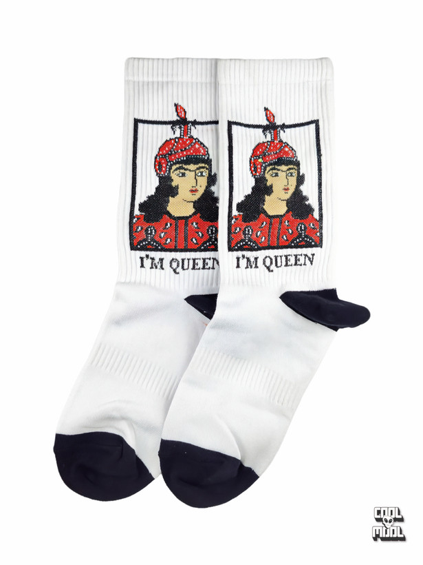 جوراب نخ پنبه I'm Queen