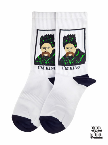 جوراب ساقدار نخ پنبه شاه قاجاری I'm King