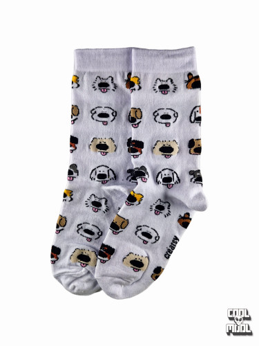 جوراب نخ پنبه سگ های کوچولو