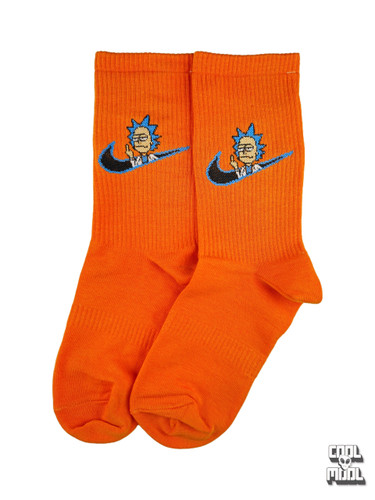 جوراب نخ پنبه نایک نارنجی ریک