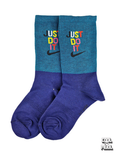 جوراب نخ پنبه نایک just do it آبی