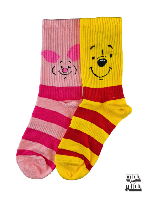 جوراب نخ پنبه لنگه به لنگه پو و پیگلت