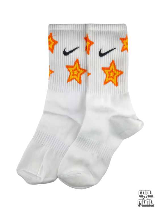 جوراب نخ پنبه نایک ستاره ای سفید