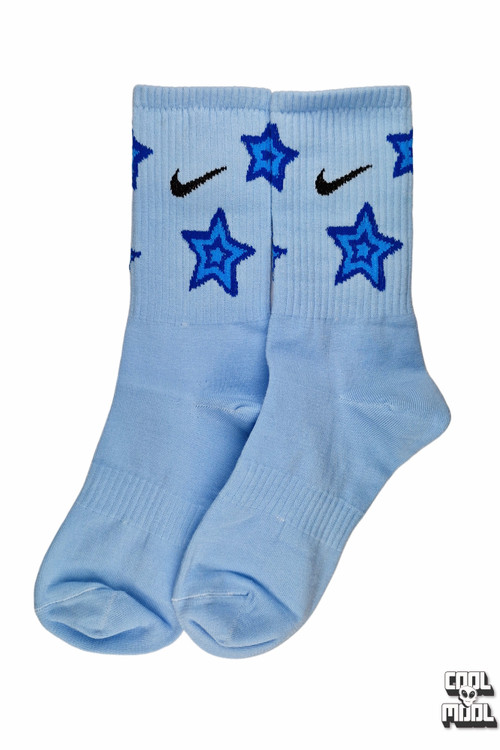 جوراب نخ پنبه نایک ستاره ای آبی