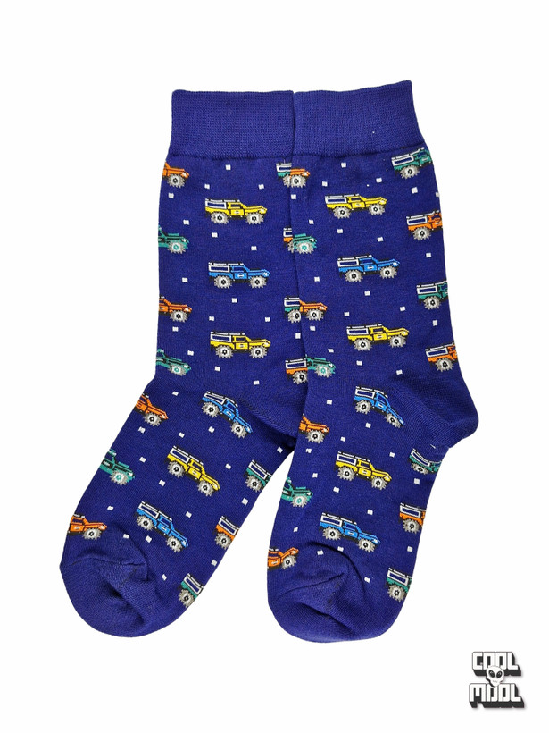 جوراب نخ پنبه ماشینی شاسی کد یک سورمه ای