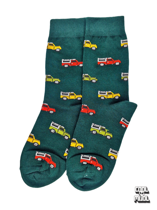 جوراب نخ پنبه ماشینی کد دو سبز