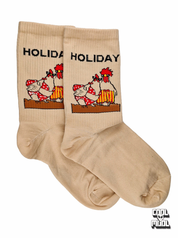 جوراب نخ پنبه خروس هالیدی