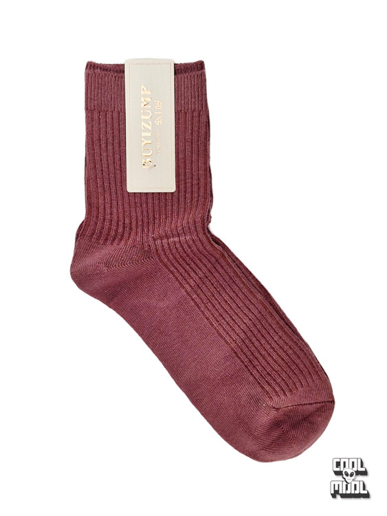 جوراب نخ پنبه ساده کد 2 سماقی