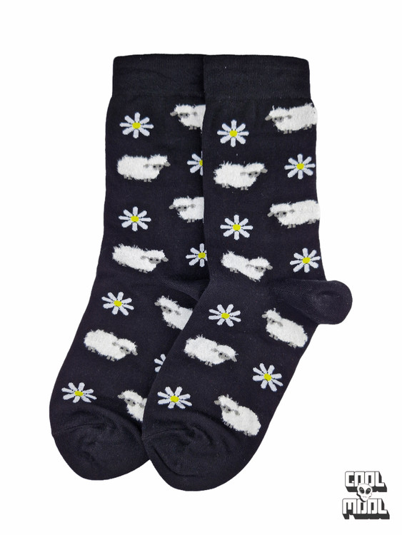 جوراب نخ پنبه ببعی مشکی