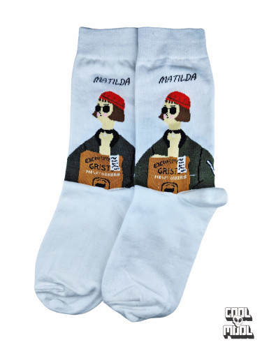 جوراب نخ پنبه ماتیلدا سفید