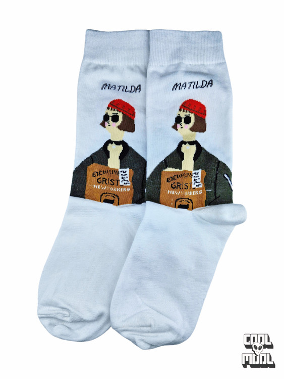 جوراب نخ پنبه ماتیلدا سفید