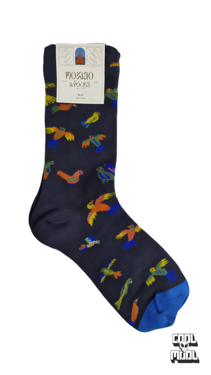 جوراب وارداتی ساقدار طوطی های رنگارنگ زنانه