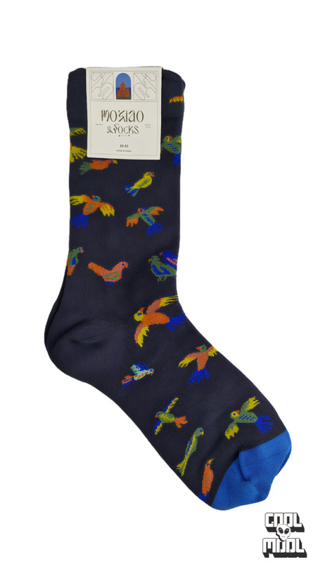 جوراب وارداتی ساقدار طوطی های رنگارنگ زنانه