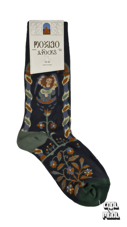 جوراب وارداتی ساقدار طبیعت هنری زنانه