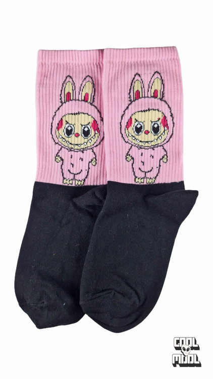 جوراب ساقدار نخ پنبه لبوبو (Labubu)