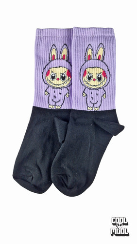 جوراب ساقدار نخ پنبه لبوبو (Labubu)