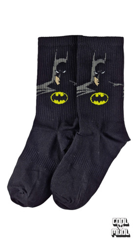 جوراب نخ پنبه ساقدار طرح بتمن