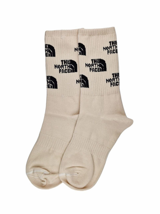 جوراب ساقدار نخ پنبه نورث فیس The North Face کرم