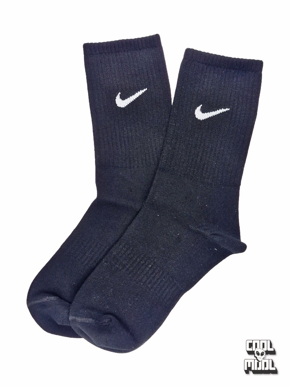 جوراب ساقدار نایک ساده سفید و مشکی