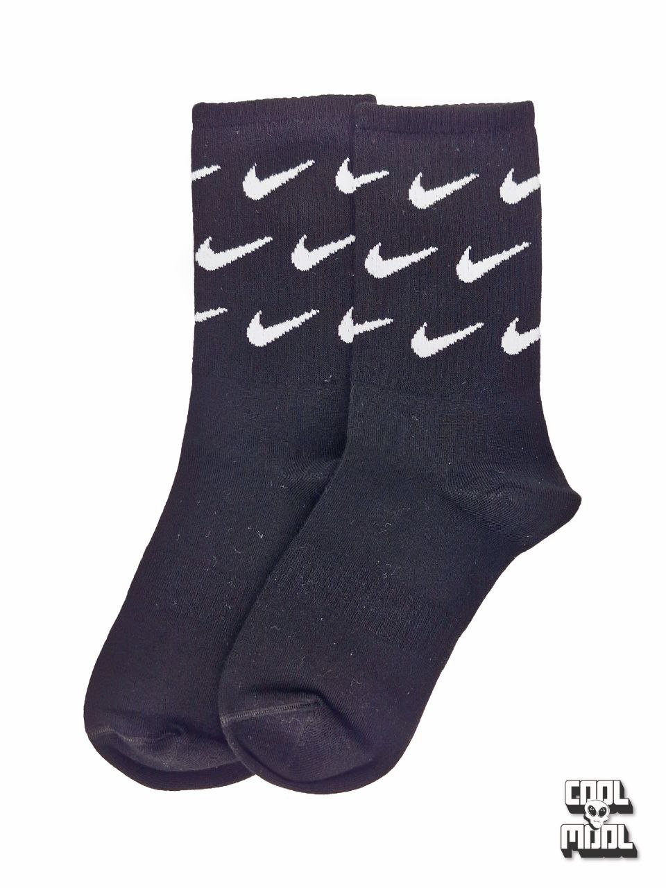 جوراب ساقدار نخ پنبه نایکی کد 2 مشکی