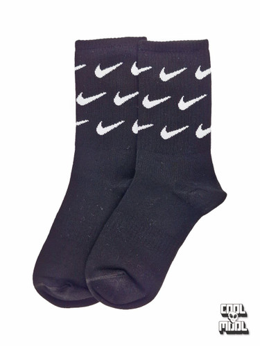 جوراب ساقدار نخ پنبه نایکی کد 2 مشکی