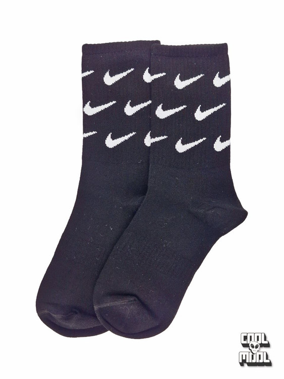 جوراب ساقدار نخ پنبه نایکی کد 2 مشکی