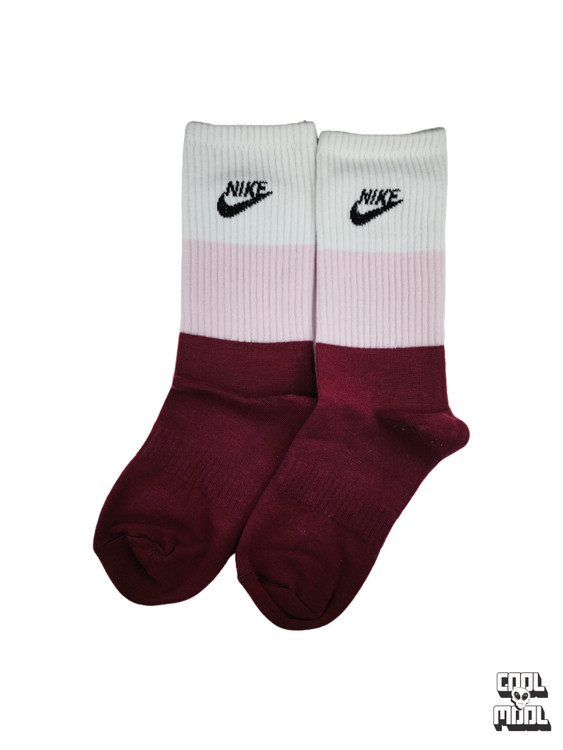 جوراب ساقدار نخ پنبه نایک زرشکی