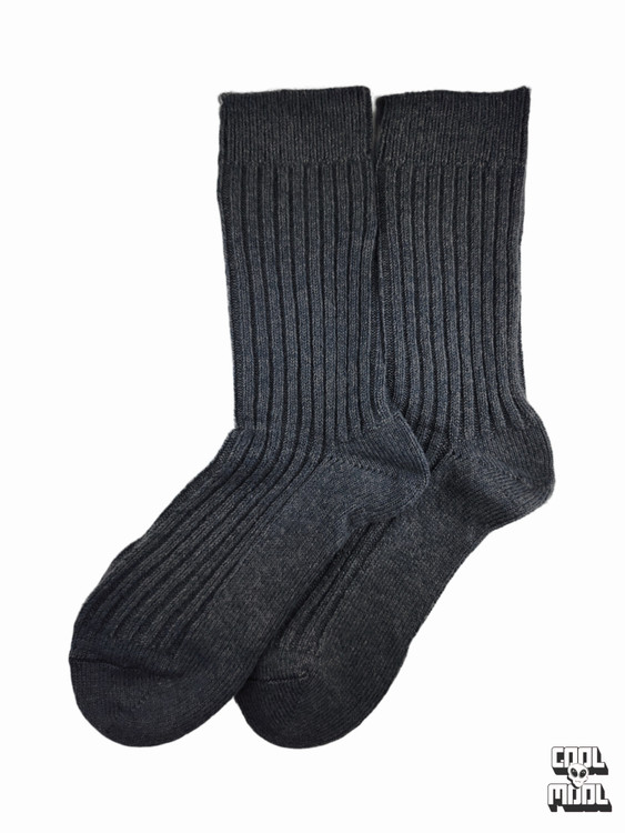 جوراب ساقدار گرم آلپاکا ذغالی تیره