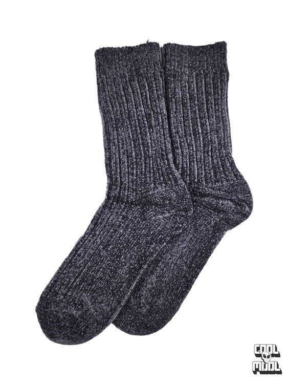 جوراب ساقدار زنانه مخمل کبریتی دودی