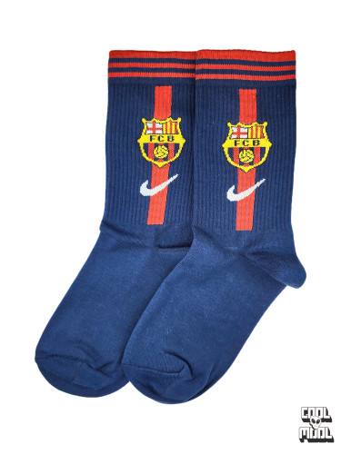 جوراب ورزشی طرح بارسلونا نایک (Nike) - ساق بلند و باکیفیت برای هواداران FCB! ⚽