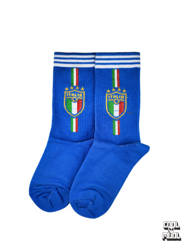 جوراب ساقدار فوتبال طرح ایتالیا (Italia) – مدل آتزوری!👑💙