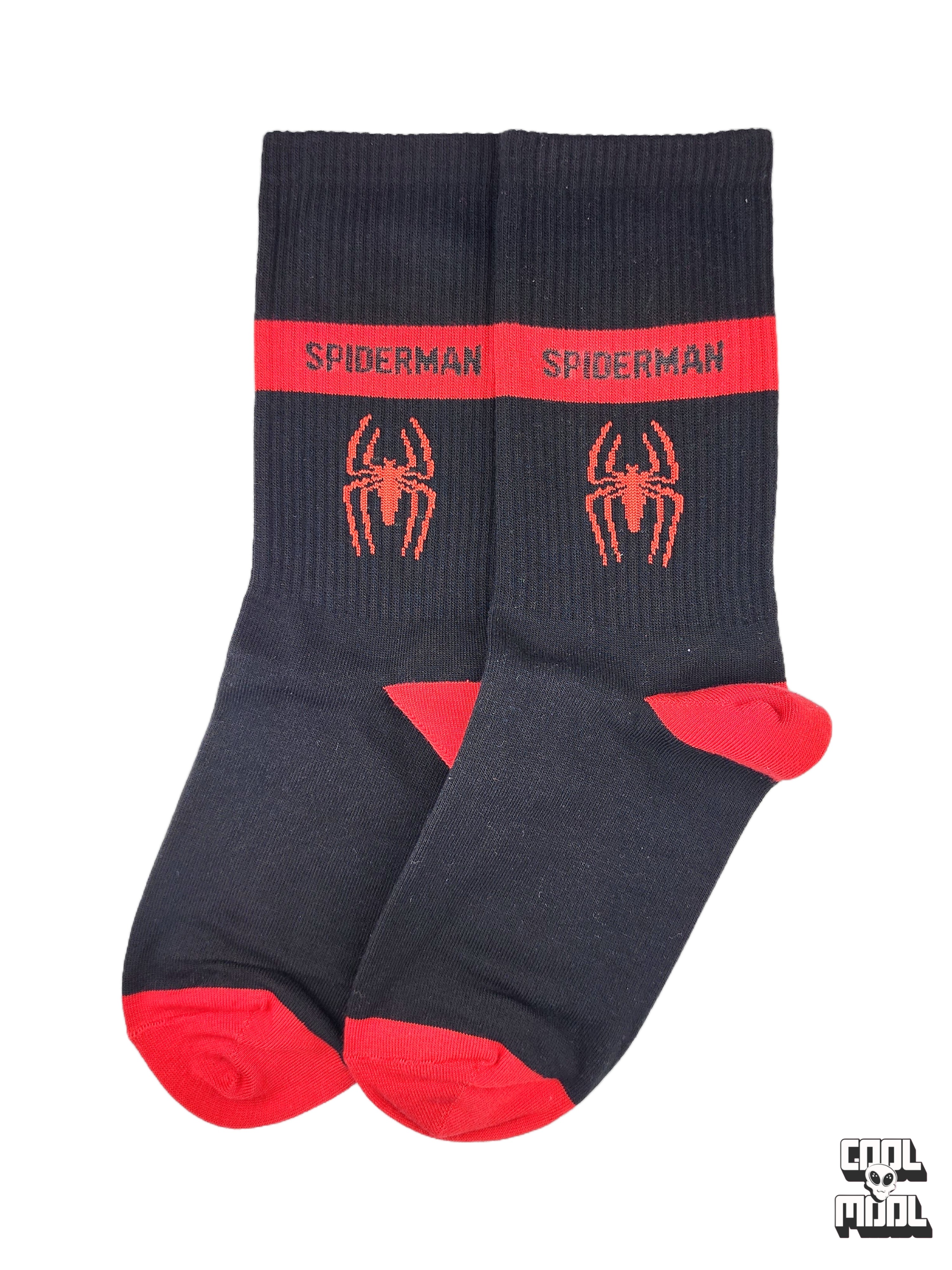 جوراب ساقدار طرح اسپایدرمن (Spider-Man) 🔴⚫️ مدل ونوم/مایلز!