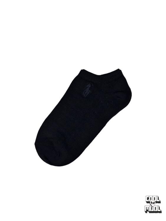 جوراب کالج/مچی با گلدوزی پولو| راحتی نامرئی برای استایل روزمره! مشکی