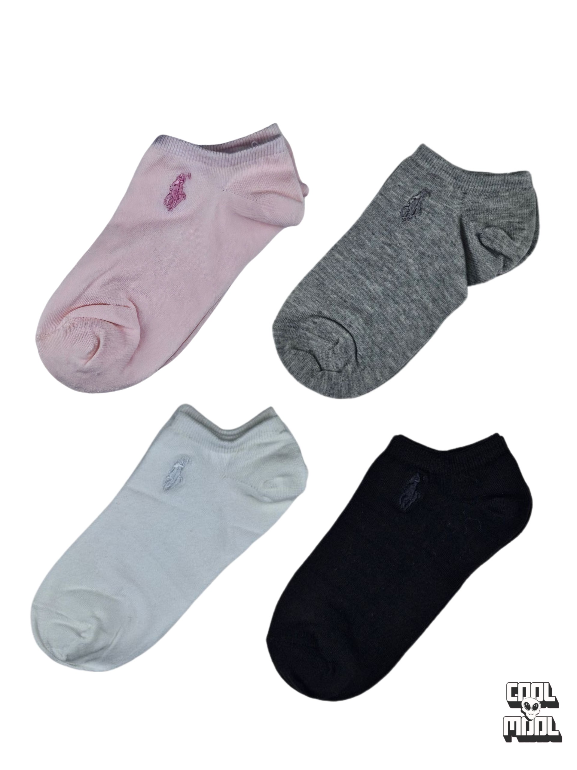 جوراب کالج/مچی زنانه با گلدوزی پولو| راحتی نامرئی برای استایل روزمره!🐎✨