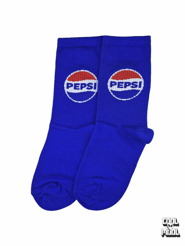 جوراب ساق بلند طرح پپسی (Pepsi) | نوستالژیِ آبی و قرمز! 🥤🎵