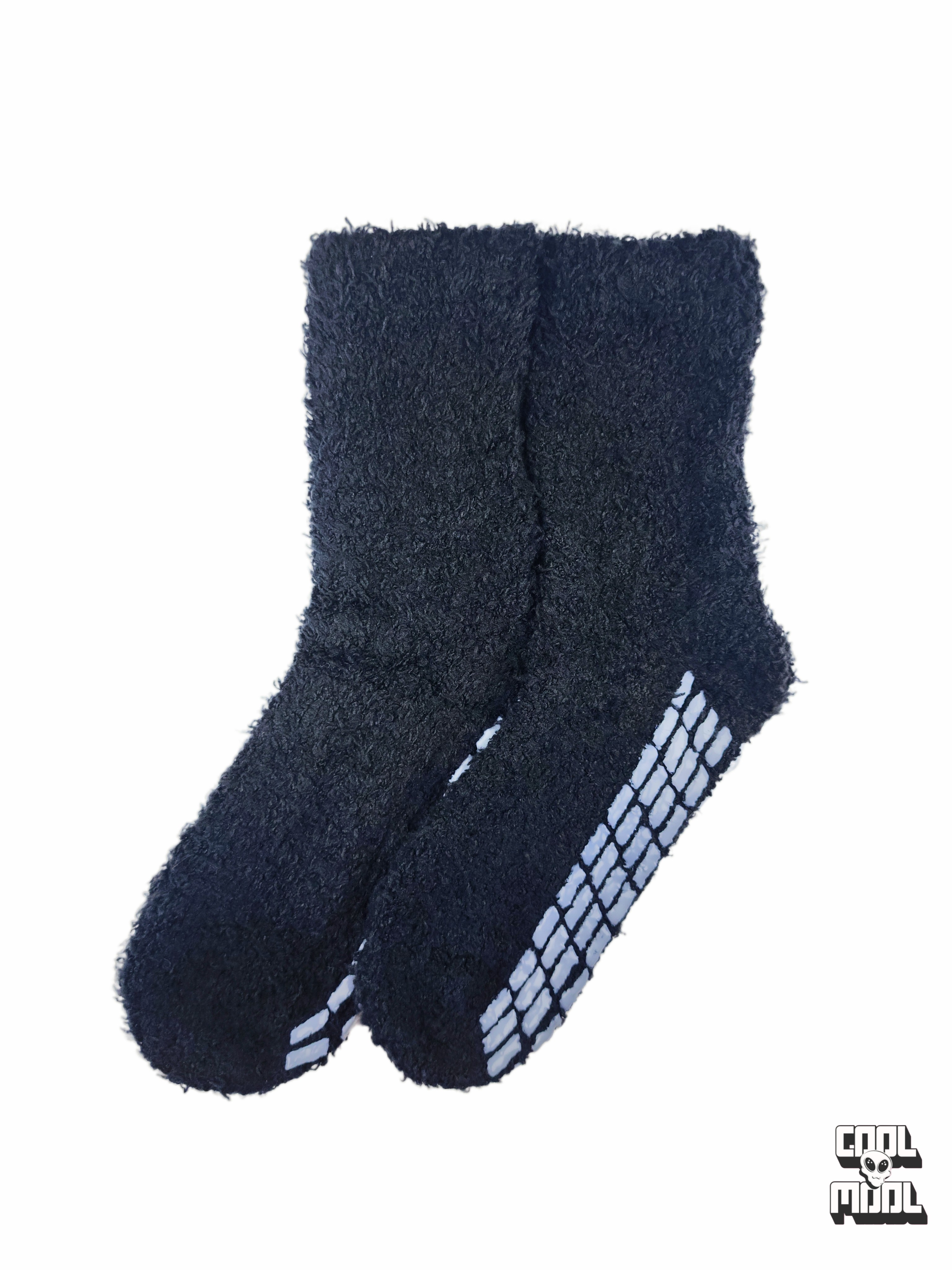 جوراب‌های نیم ساق زمستانی  بوکله 💖 | گرم و لطیف، دارای استوپ کف برای جلوگیری از سر خوردن! مشکی