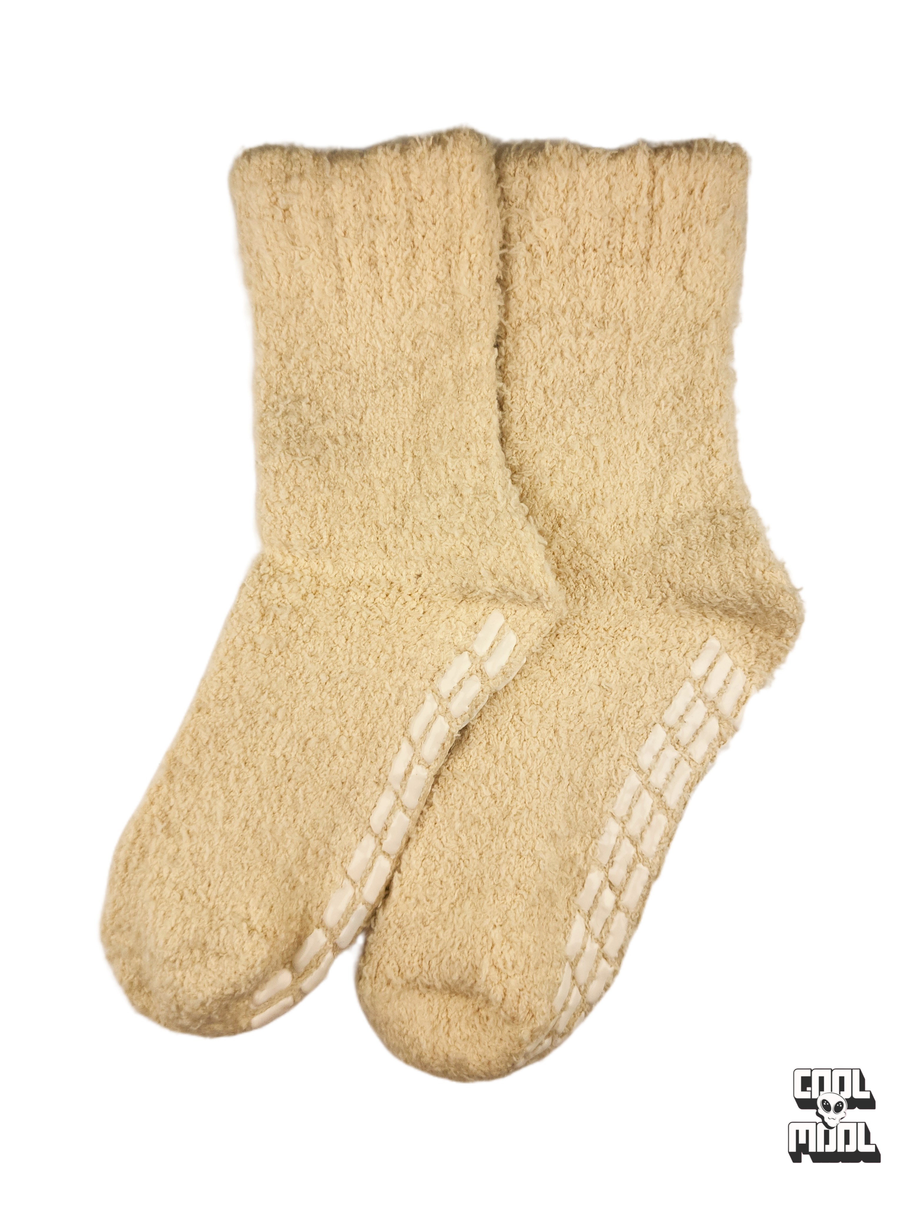 جوراب‌های نیم ساق زمستانی  بوکله 💖 | گرم و لطیف، دارای استوپ کف برای جلوگیری از سر خوردن! کرم