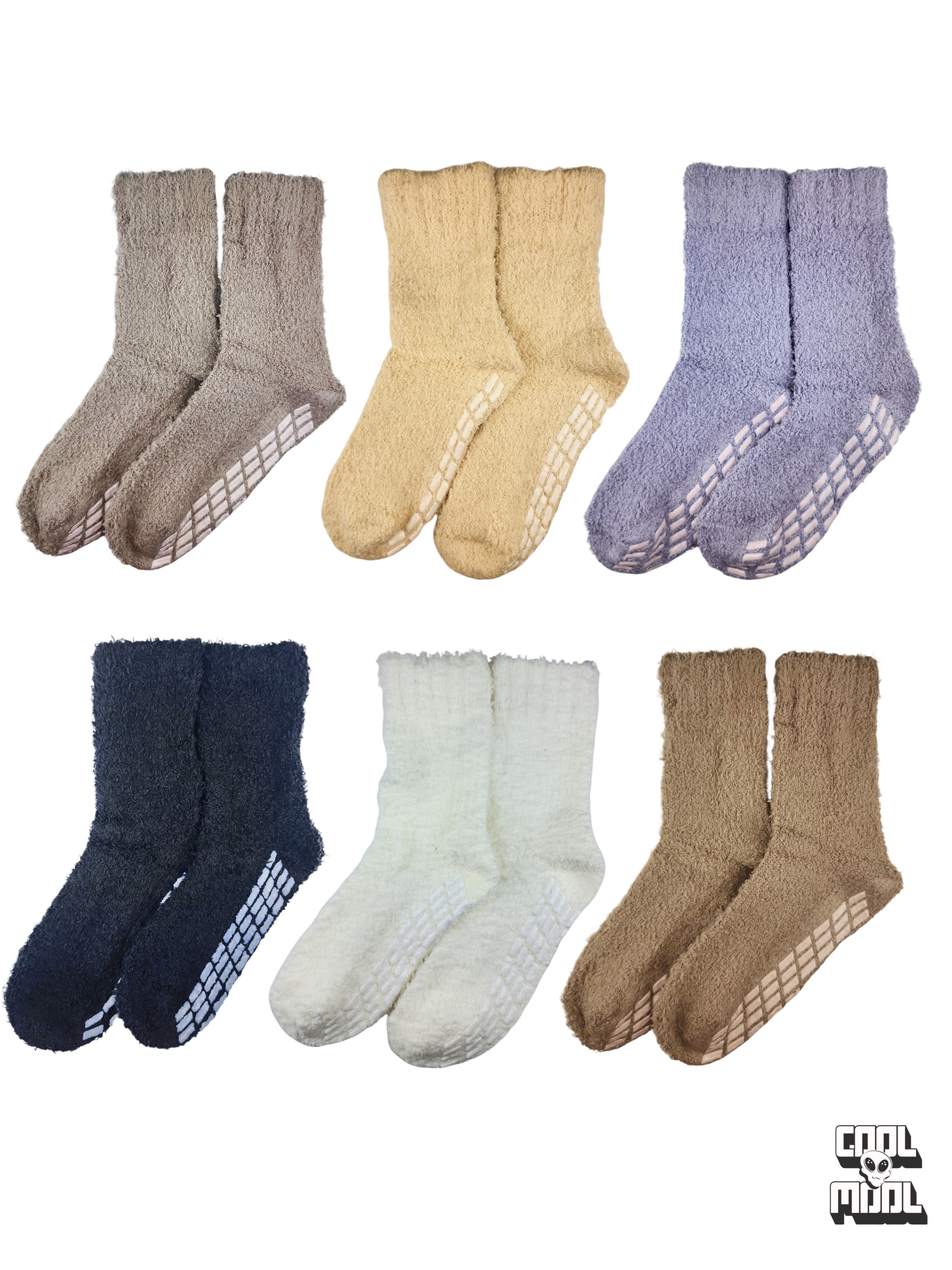 جوراب‌ زنانه وارداتی نیم ساق زمستانی بوکله 💖 | گرم و لطیف، دارای استوپ کف برای جلوگیری از سر خوردن!