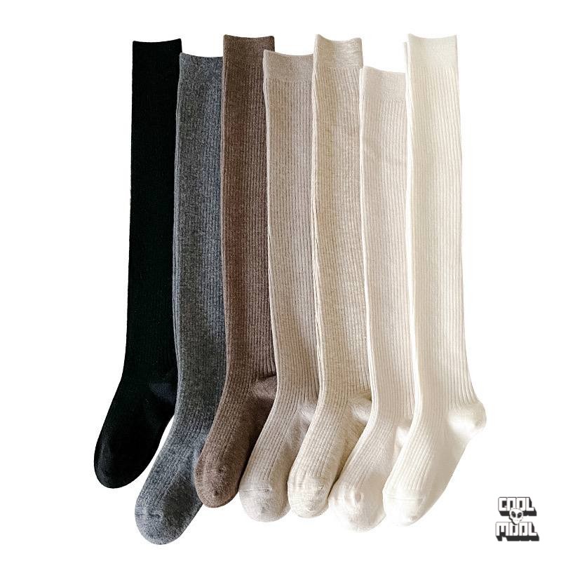 جوراب بالای زانو بافت کبریتی (Over Knee) وارداتی، نخی و ضد حساسیت – ترند محبوب امسال!