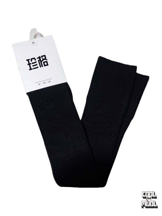 جوراب بالای زانو بافت کبریتی (Over Knee) وارداتی، نخی و ضد حساسیت – ترند محبوب امسال! مشکی