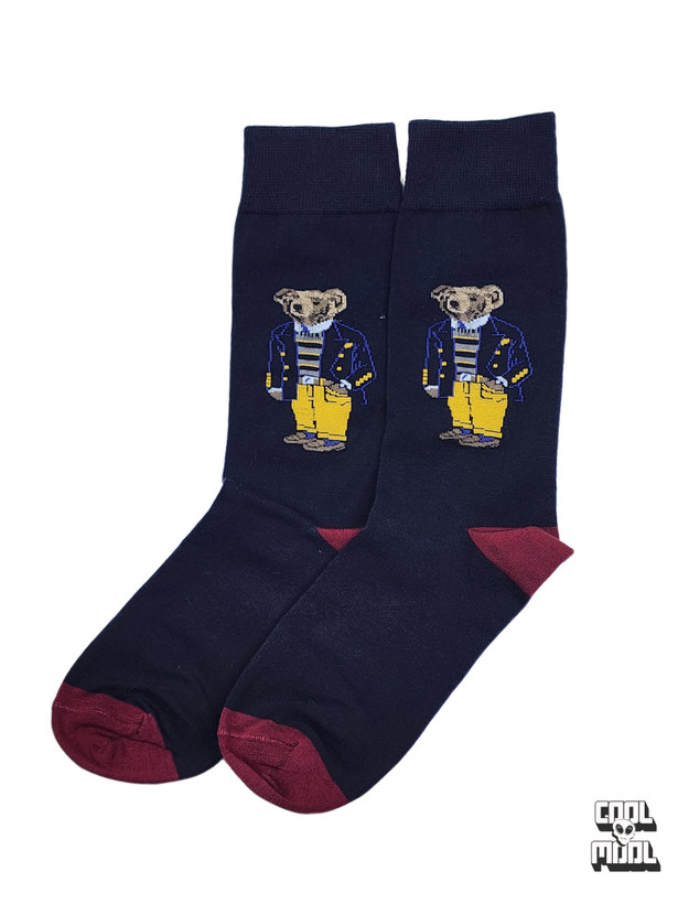جوراب ساقدار طرح خرس پولو (The Polo Bear) | استایل رسمی-کژوال – خاص و لوکس!