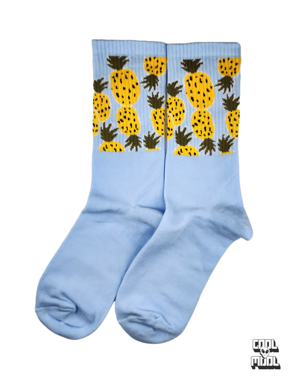 جوراب ساقدار طرح آناناس هاوایی | خنک و تابستانی!