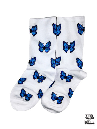 جوراب ساقدار طرح «رقص پروانههای آبی»