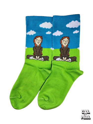 بوی بهار و خاطرات با جوراب آنشرلی با موهای قرمز | رویای سبز! ✨👱♀️