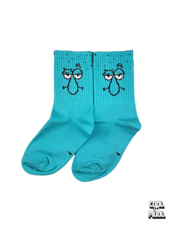 جوراب ساقدار بچهگانه طرح اختاپوس آبی